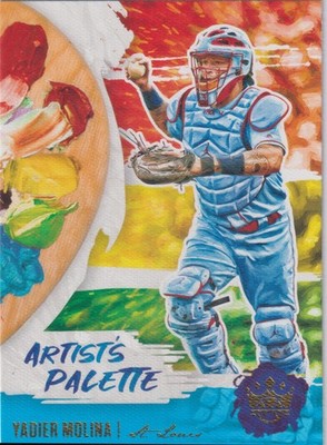 2020 Panini Diamond Kings #AP-7 Yadier Molina Artist's Palette