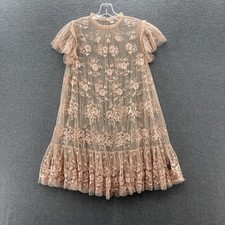 Needle Thread Dress Size 2 Light Peach Embroi...