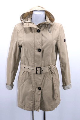   Marc O Polo Damen Übergangsjacke Parka Beige Gr. 38 mit Kapuze