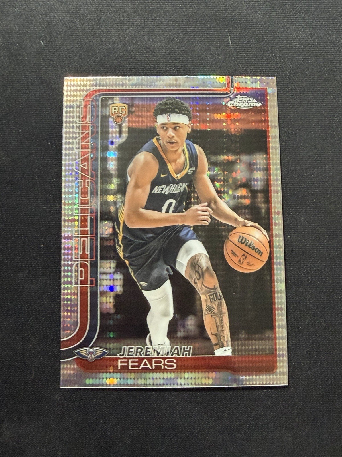 2025-26 Topps Chrome Jeremiah Fears #257 Rookie Pulsar Refractor