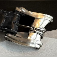 AUTHENTIC BARRY KIESELSTEIN-CORD 1992 VINTAGE STERLING SILVER BUCKLE AND BELT