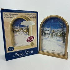 Howard Miller SILENT NITE II Musical Clock - CLOCK WORKS SOUND DOES NOT (READ)