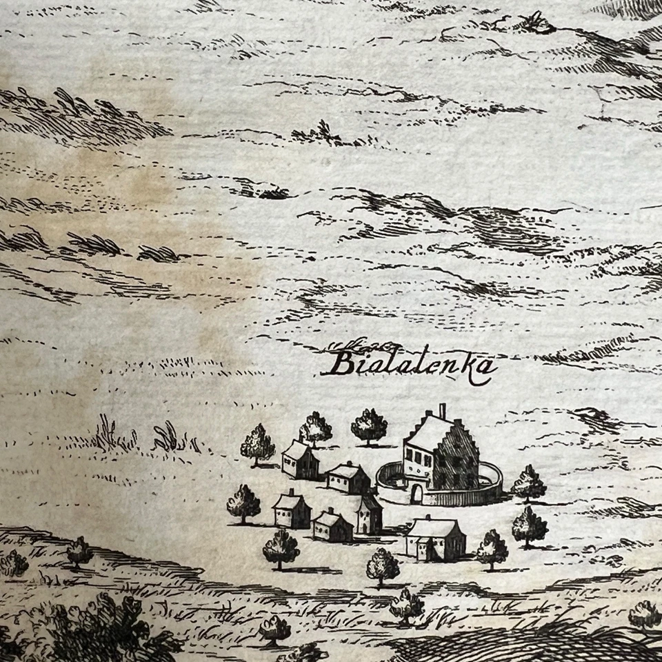 Batalla de Varsovia Polonia Placa de cobre Grabado Plano 1656 Mapa por Merian Foto 4 de 4