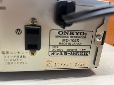 Junk ONKYO Hi-MD Mini Disc Recorder MD-105FX AC100V Japan for sale