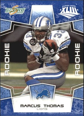 2008 Score Super Bowl XLIII Blue #414 Marcus Thomas - FB