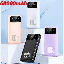 Power Bank Fast Charging 68000mAh Portable Charger With LCD Display LED Light US