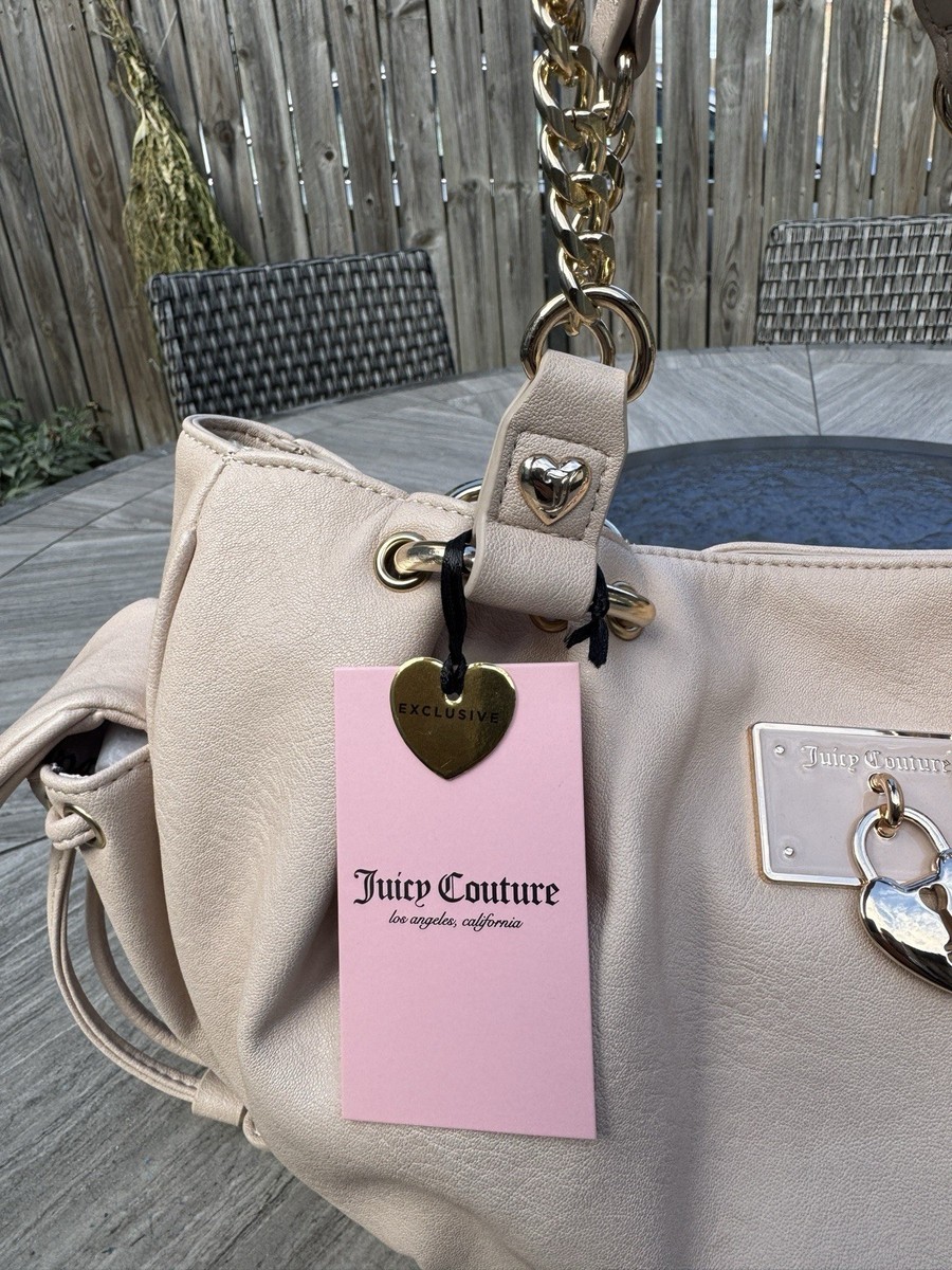 Juicy Couture ROLLING ON SATCHEL Sandstone Purse Bag & Wallet