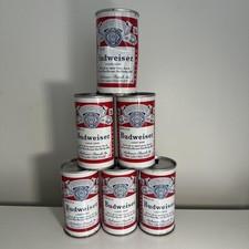Vintage Budweiser Beer Cans 1960s Steel Pull ...