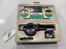 Vintage DYMO 1550 1570 Deluxe Spin Dial Tapewriter Heavy Duty Label Maker Metal
