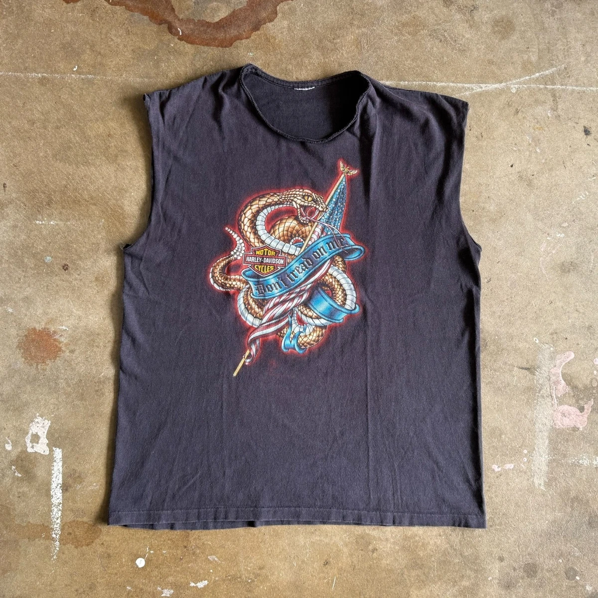Harley-Davidson Vintage Sleeveless T-Shirts for Men for sale | eBay