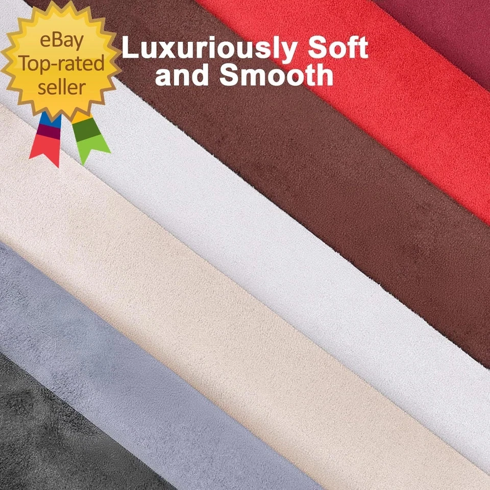 Envoltura de tela de gamuza negra premium de 17X70 pulgadas envoltura de gamuza para interior de automóvil auto-anunciable Foto 4 de 4