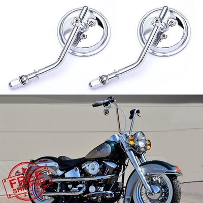 goodfitment Chrome Round Mirrors Harley