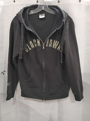 #ad Black Hawk Men#x27;s Small Hoodie Long Sleeve Full Zip Cotton Mix $2.80