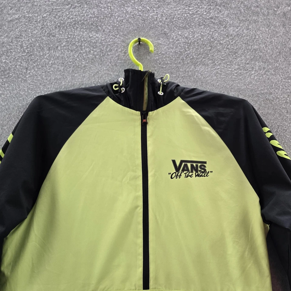 Chaqueta Vans Hombre S Amarilla BMX Anorak Cuadros en la Pared Ropa Activa Logo Foto 4 de 4