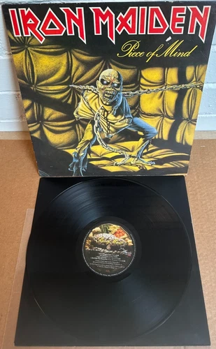 IRON MAIDEN - PIECE OF MIND UK VINYL LP 1983 EMI 1ST PRESS