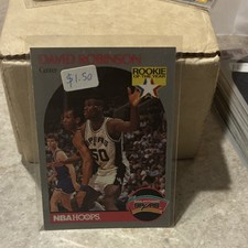 NBA Hoops 1990-91 David Robinson Rookie #270 San Antonio Spurs NBA Card
