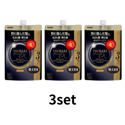 TSUBAKI Premium EX Damage Repair Shampoo Refill 900ml Japan Hair Care×3