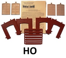 HO Scale- 4 Street Level Walls & Freight Door...
