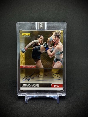 Amanda Nunes 2022 Panini Instant UFC Gold Auto Autograph /10 SSP Sealed
