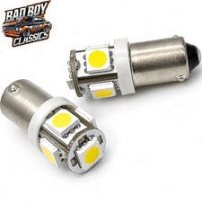 Upgrade BA9S GLB233 GLB989 LED Sidelight Bulbs Bright White Fits CLASSIC MINI x2