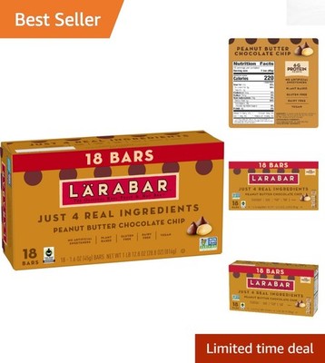 Convenient Gluten Free  Snack Bars - Peanut Butter Chocolate Chip, 18 Count
