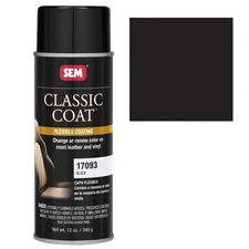 SEM Paint Leather Vinyl Black Aerosol 12 oz. Ea 17093