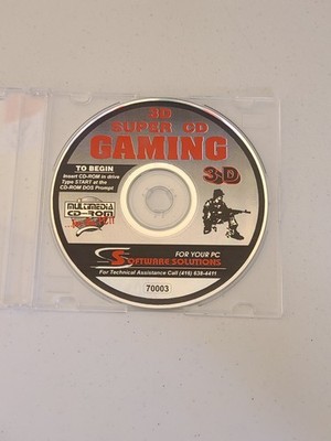 3D Super CD Gaming PC - 22 Vintage Games- First-Person Shooters