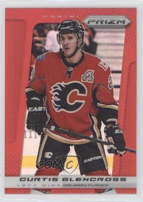 2013-14 Panini Prizm Target Red Prizm Curtis Glencross #118 1e5