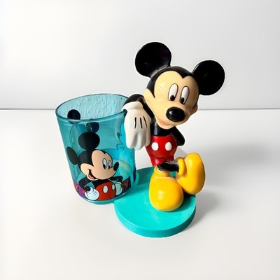 Vintage Disney Mickey Mouse Becher mit Figur   Zak Designs   90er Sammlerstück