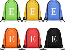 6Pcs Drawstring Backpack Drawstring Gym Bags, Foldable Draw String Backpack with