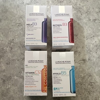 La Roche-Posay B3, C12, B5, Retinol Face Serum Set Oil Control Hydrating 4x 30ml