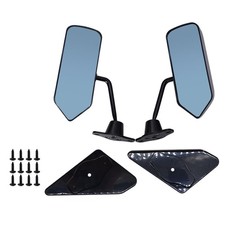 F1 Style Universal Racing Side Rearview Wing Mirrors With Blue Glass 2pcs F1 Style Universal Racing Side Rearview Wing Mirrors With Blue Glass 2pcs