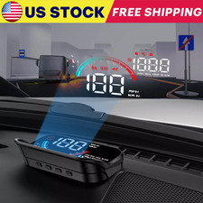 Universal Digital Speedometer Gps Car Hud Head Up Display Mph Overspeed Alarm Us