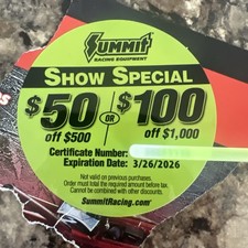 Summit Racing Discount Coupon Code