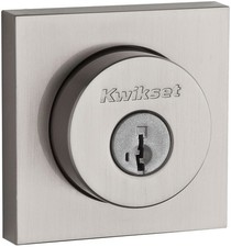 Kwikset 159SQT-S.STRKP Halifax Double Cylinder Keyed Entry - Nickel