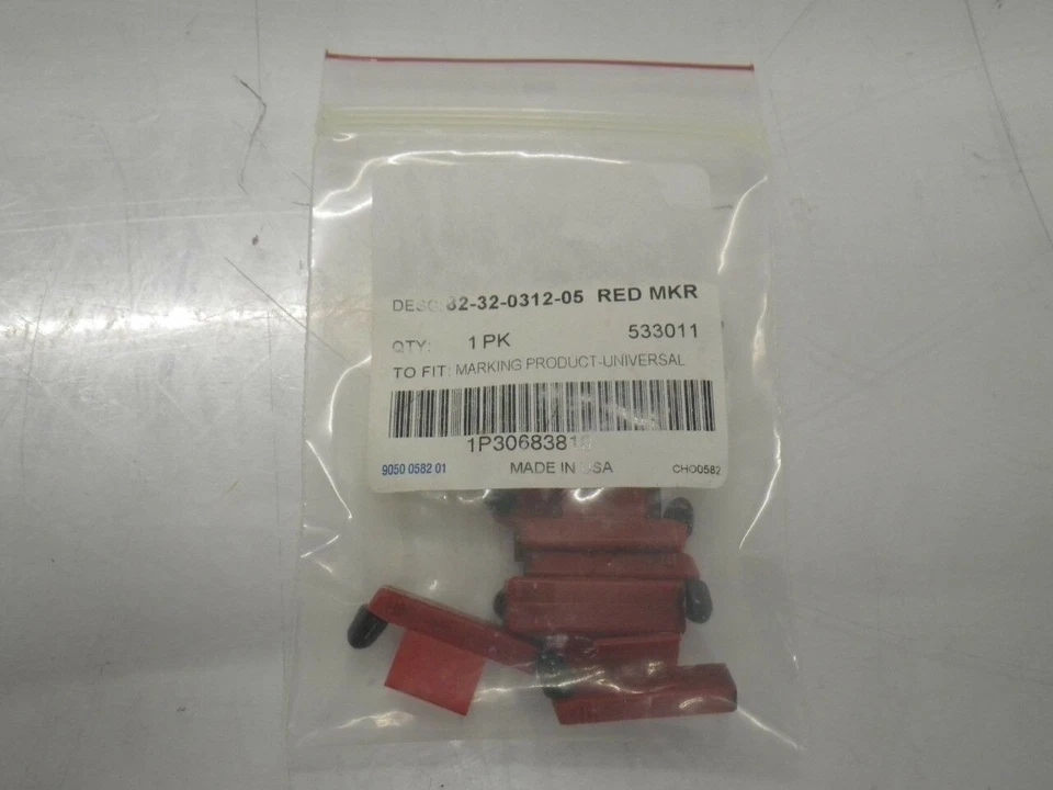 82-32-0312-05 Graphic Controls Chart Recorder Pen, Red Color, Pkg of 8 (New) - Image 3 of 4