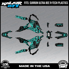 Graphics Kit For Sur-ron Ultra Bee R - Tech Plastics All Years Revolt - Teal