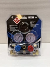FJC 6761 Aluminum R-134a Manifold Gauge Set w 72" Hoses & Quick Couplers