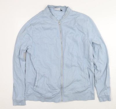 Asos Sweatshirt Herren UK Größe L Blau Full Zip