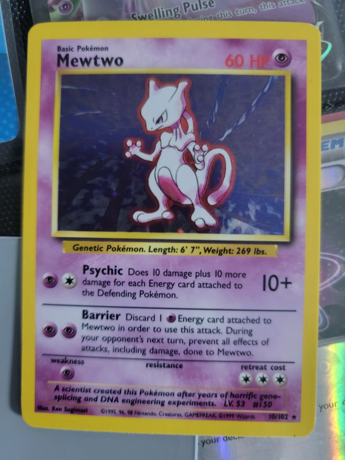 Mewtwo 010/102 Base Set Holo