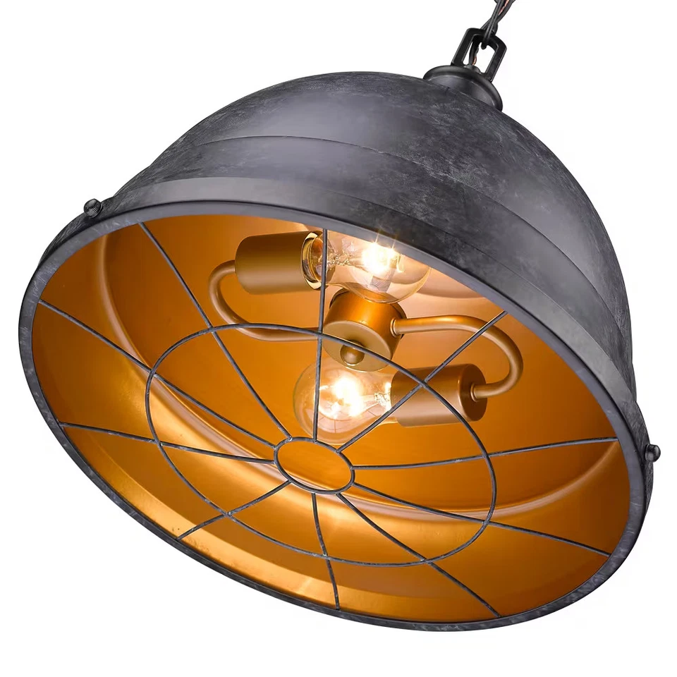 Golden Bartlett 2-Light 16" Pendant Light in Black Patina - Image 3 of 4