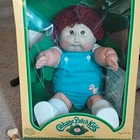 Cabbage Patch Kids 16in Boy Doll Brown Eyes Curly Red Hair Box Papers MPN 3900