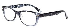 Calabria 21645 Ladies Designer Reading Glasses 1.75 Smoke Grey Marble Blue Fade
