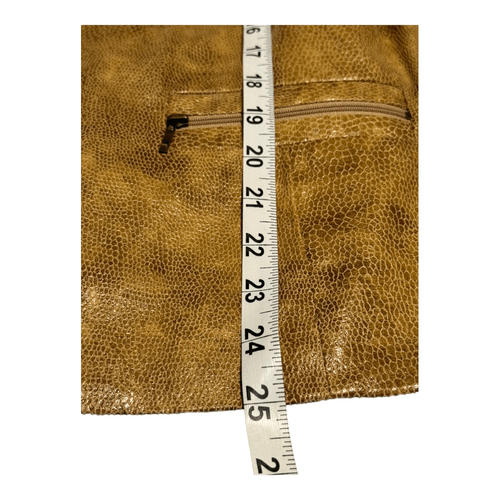 JM Collection Women’s Size 16 Jacket soft-feel Brown Snake Print Zip Long Sleeve - Picture 6 of 6