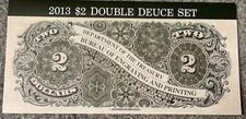 Juego de 2 dólares Double Deuce 2013 - Billete de la Reserva Federal San Francisco y Kansas City