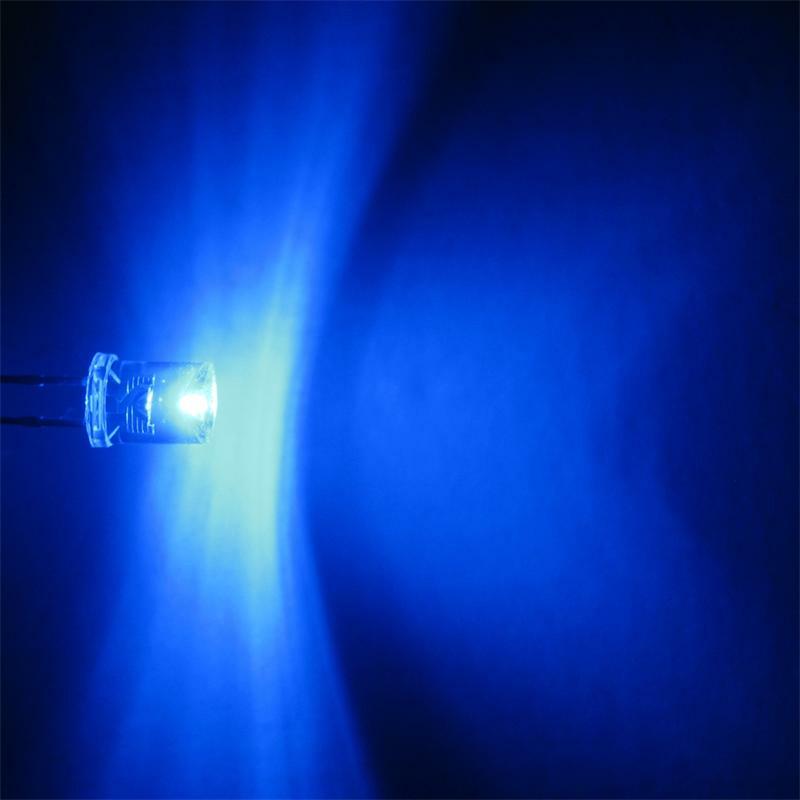 25 Stück 5mm LED Konkav, Warmweiß, Wasserklar - Superhelle Leuchtdioden Für Bastler