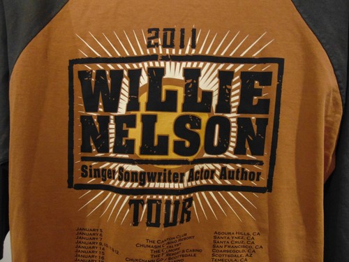 Willie Nelson Singer Songwriter Actor Author 2011 tour shirt RARE XL NWOT - Picture 4 of 6
