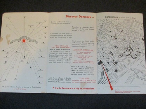 Ferrocarriles estatales daneses - Descubre Dinamarca folleto - Imagen 3 de 4