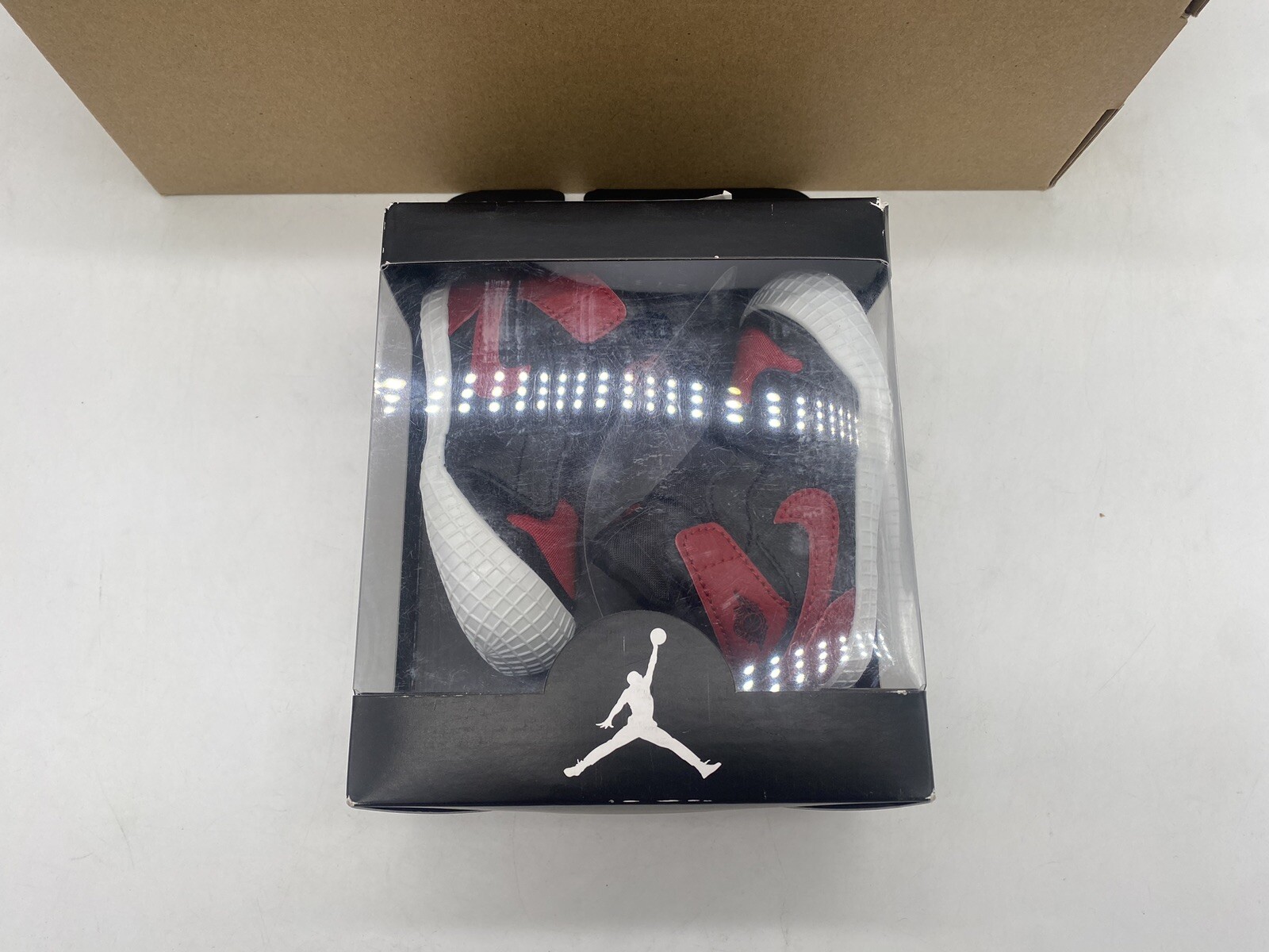 Nike Air Jordan 1 Crib Bootie BANNED Size 4C Black Varsity Red NIB 