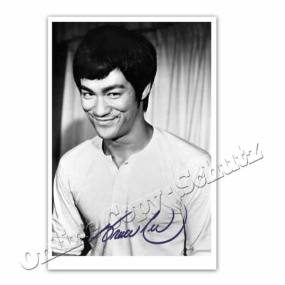 Bruce Lee + Artes Marciales Y Cine Leyenda +++ Autogrammfoto  ³